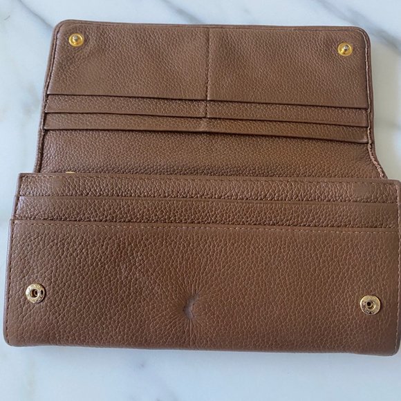 Gorgeous, authentic Prada camel leather wallet - Picture 4 of 14